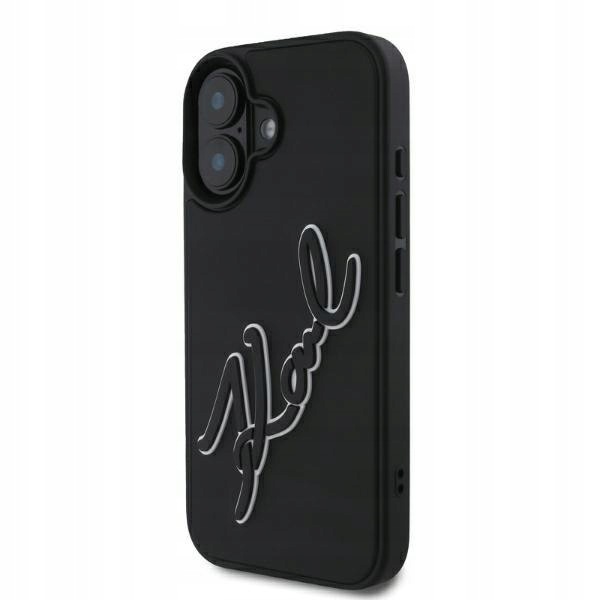 Karl Lagerfeld KLHCP16S3DRKSDLK iPhone 16 6.1" czarny/black hardcase 3
