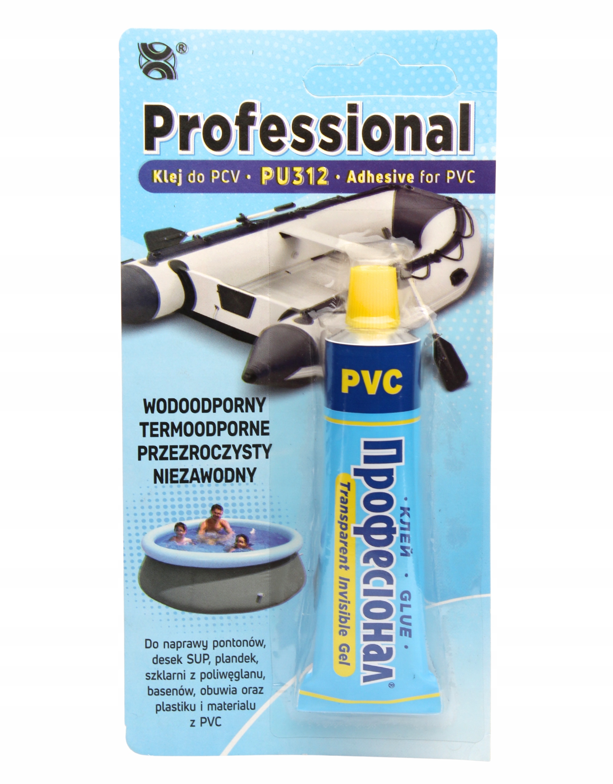Klej Professional PU-312 35ml Mocny do Pvc Ponton deski Sup Basenu Plandeki