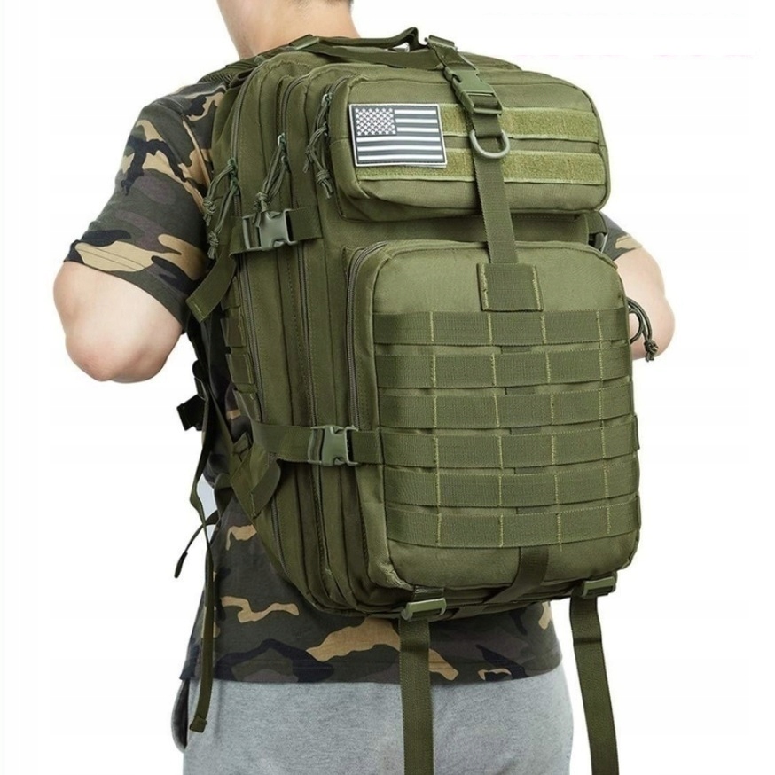 DUŻY PLECAK 50L MILITARNY TREKKINGOWY TURYSTYCZNY