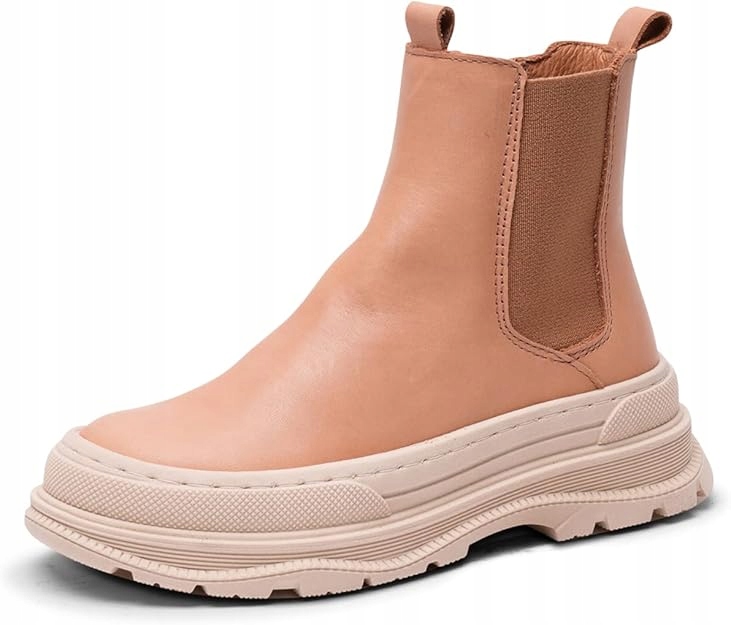 Bisgaard Dámské Kotníkové Boty Z Přírodní Kůže, Hnědé, Plochá Podrážka 39 6AC