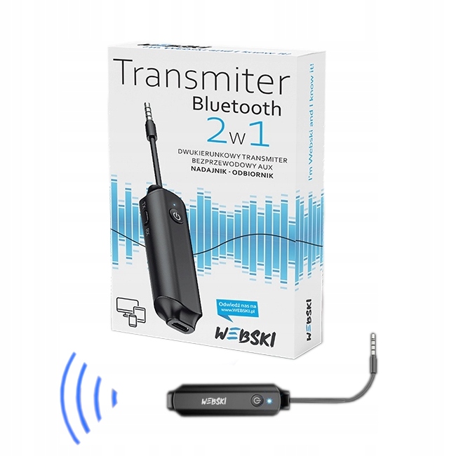 

Przejściówka Bezprzewodowa Bluetooth na Jack Aux