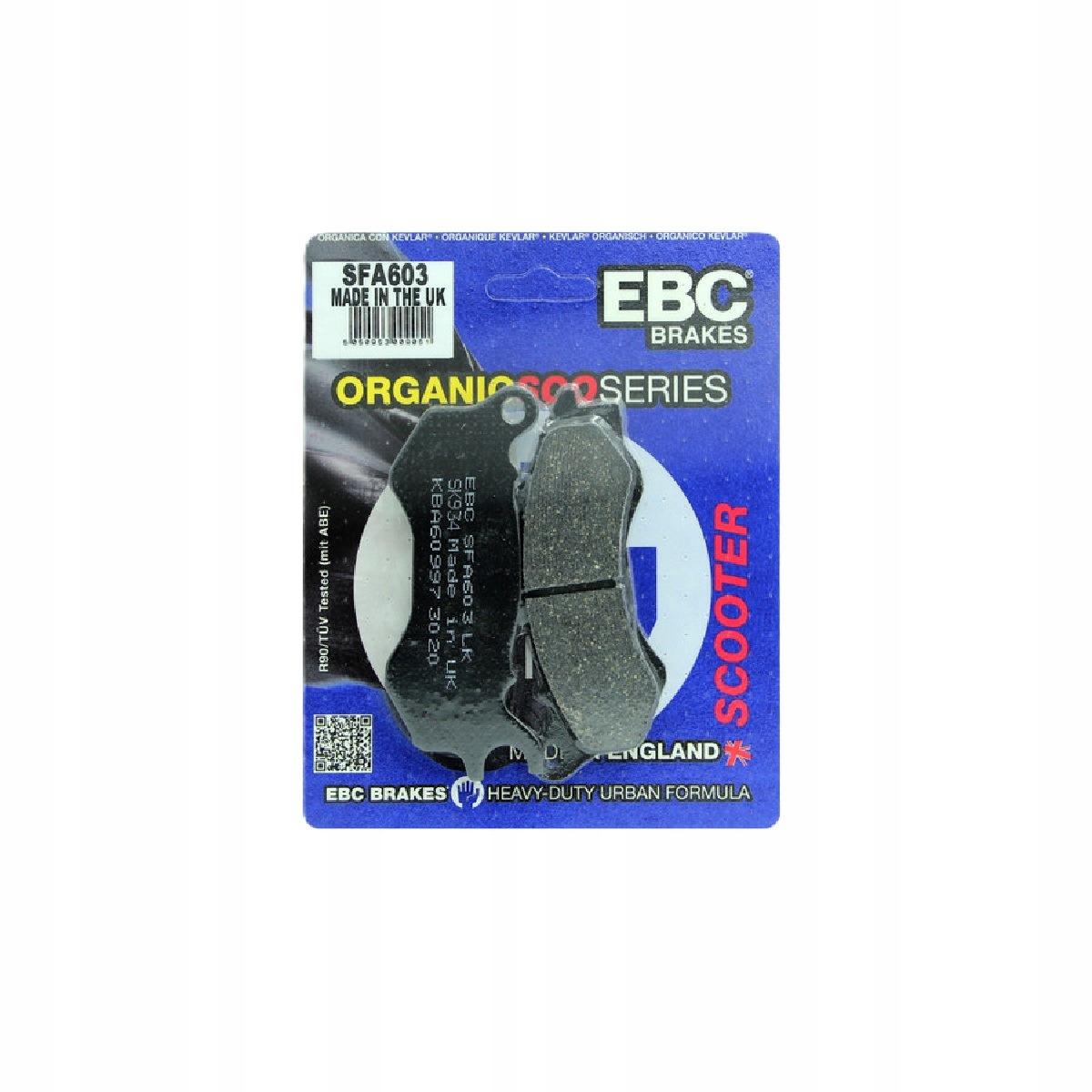 Klocki Hamulcowe Ebc Brakes SFA603 Czarne Organiczne Do Honda Peugeot