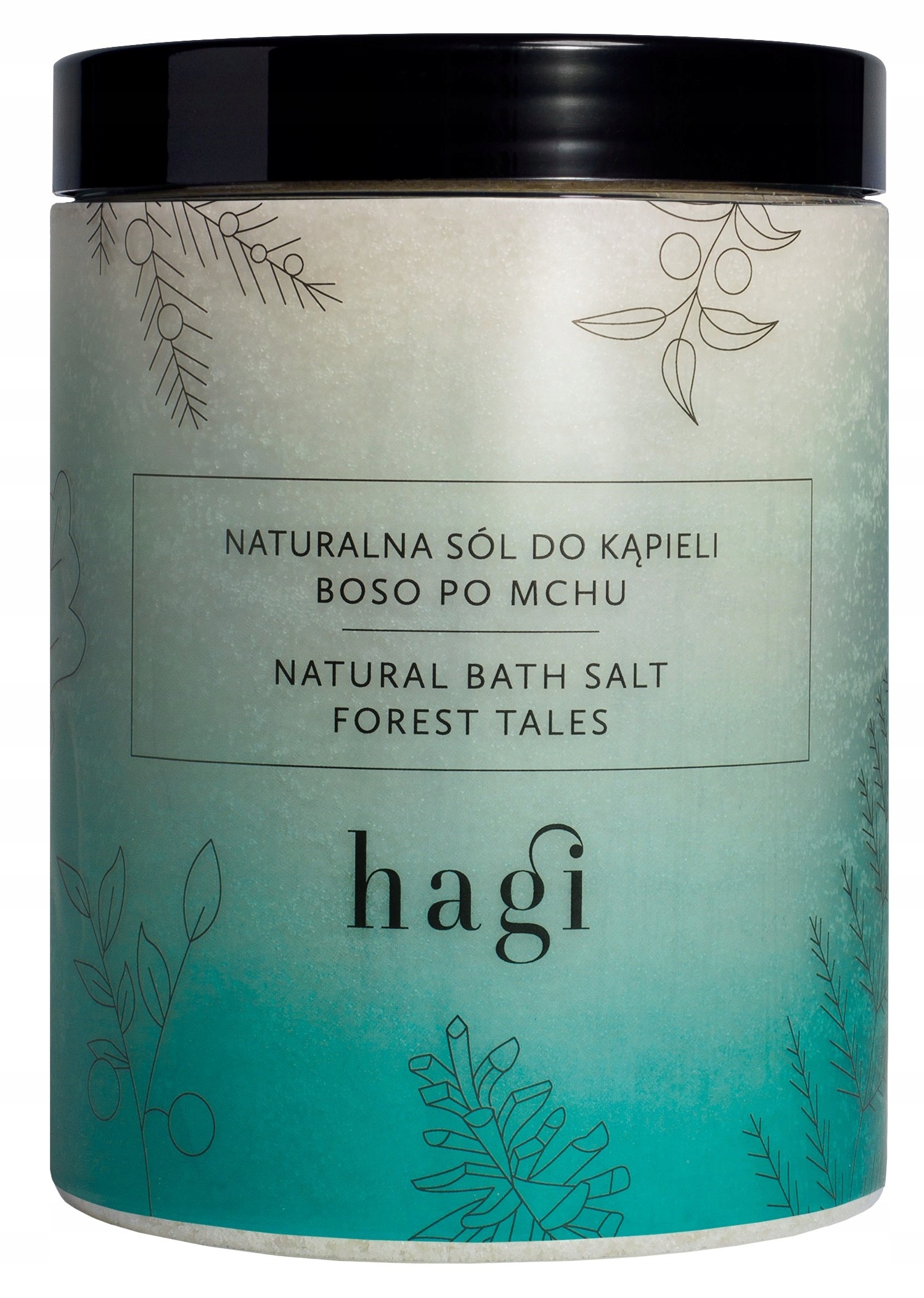 Hagi Přírodní do koupele sůl Bosé nohy v mechu 1300 g