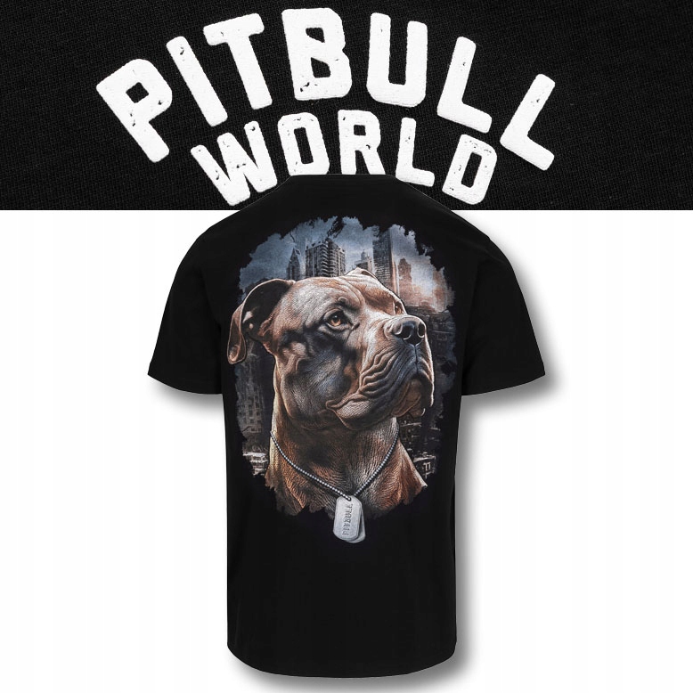 Męska Koszulka Pitbull Bawełniany T-shirt z nadrukiem Hero XXL