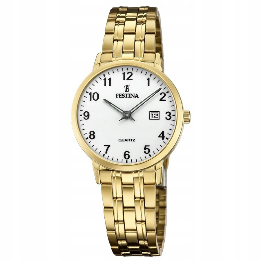 Dámské Hodinky Festina F20514/1 Classic Zlaté Na Náramku