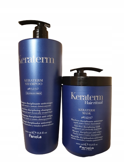 Fanola Keraterm Szampon Maska Z Keratyną 1000 x2
