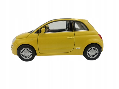 

Fiat 500 Żółty Metalowy Model 1:34 Welly