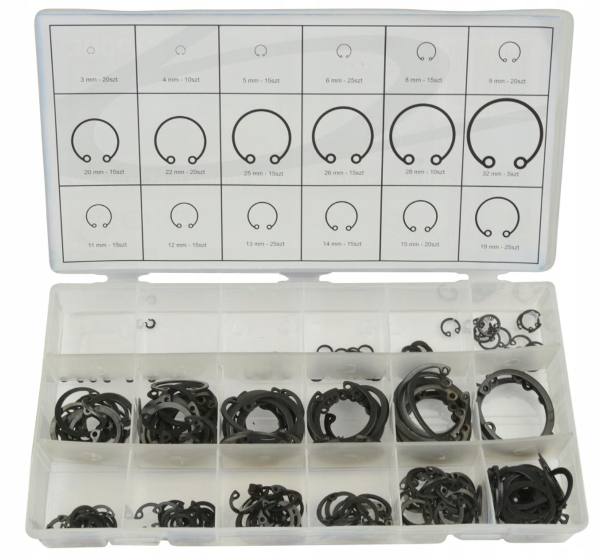 ZESTAW PIERŚCIENI SEGERA ZEWNĘTRZNE + WEWNĘTRZNE 600 sztuk Kod producenta G02803