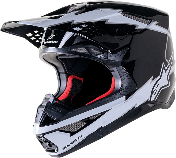 Prilba Alpinestars SM10 Supertech M10 Ampress čierna/sivá S