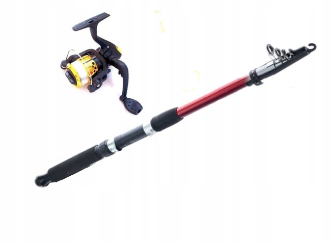 ZESTAW DLA DZIECKA WĘDKA KOŁOWROTEK SIATKA PUDEŁKO ŚWIETNY NA START Marka Rekin