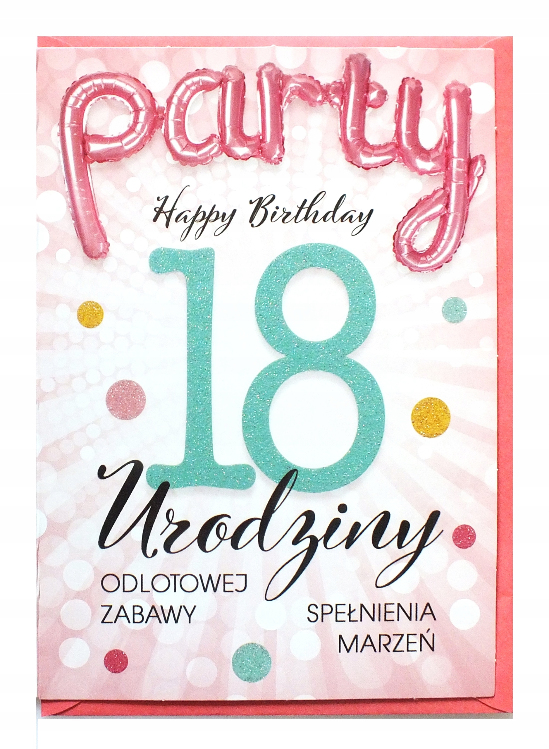 

Karnet, kartka urodzinowa 18 XI