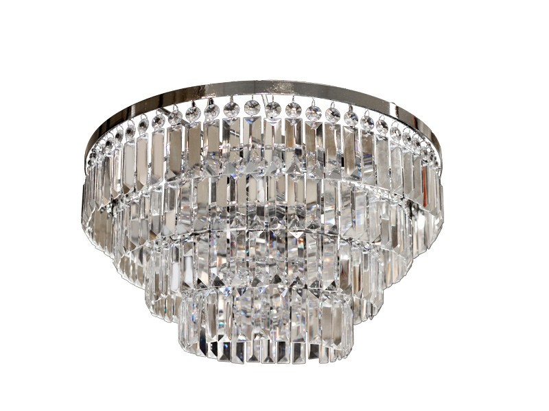 Křišťálová stropní svítidlo Salerno Top chrom stropní svítidlo do ložnice nad postel