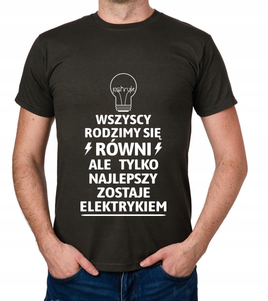 

koszulka Dla Elektryka Elektryk Pomysł prezent