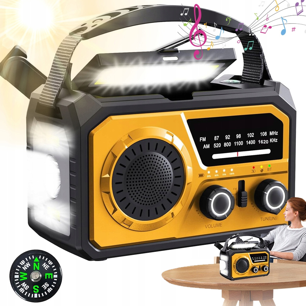 Vysielačkové Rádio S Compasom A Baterkou Núdzová Navigácia Am Fm Pre Survival