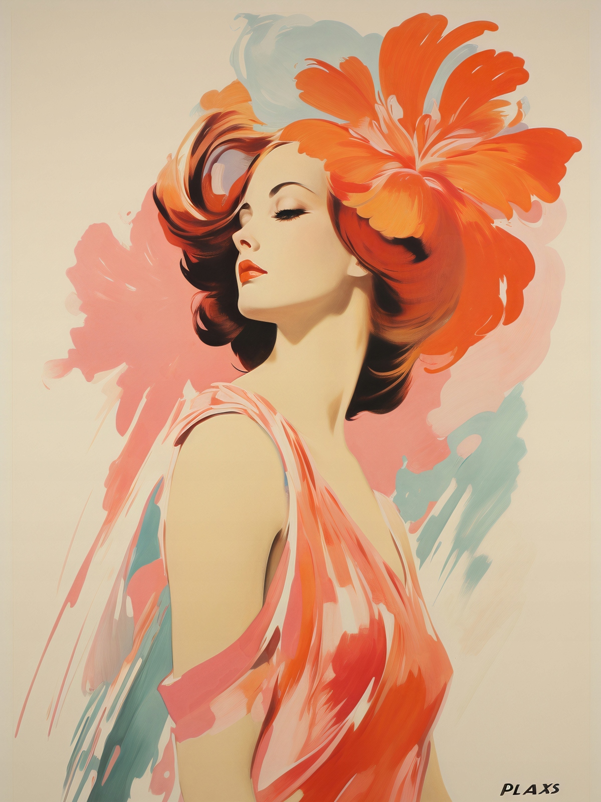 Plagát 75x100 cm Kvetinová melódia