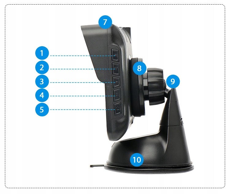 ZESTAW KAMERA COFANIA MONITOR 5 BUS VAN AHD IPS Vertical Viewing Angle 150