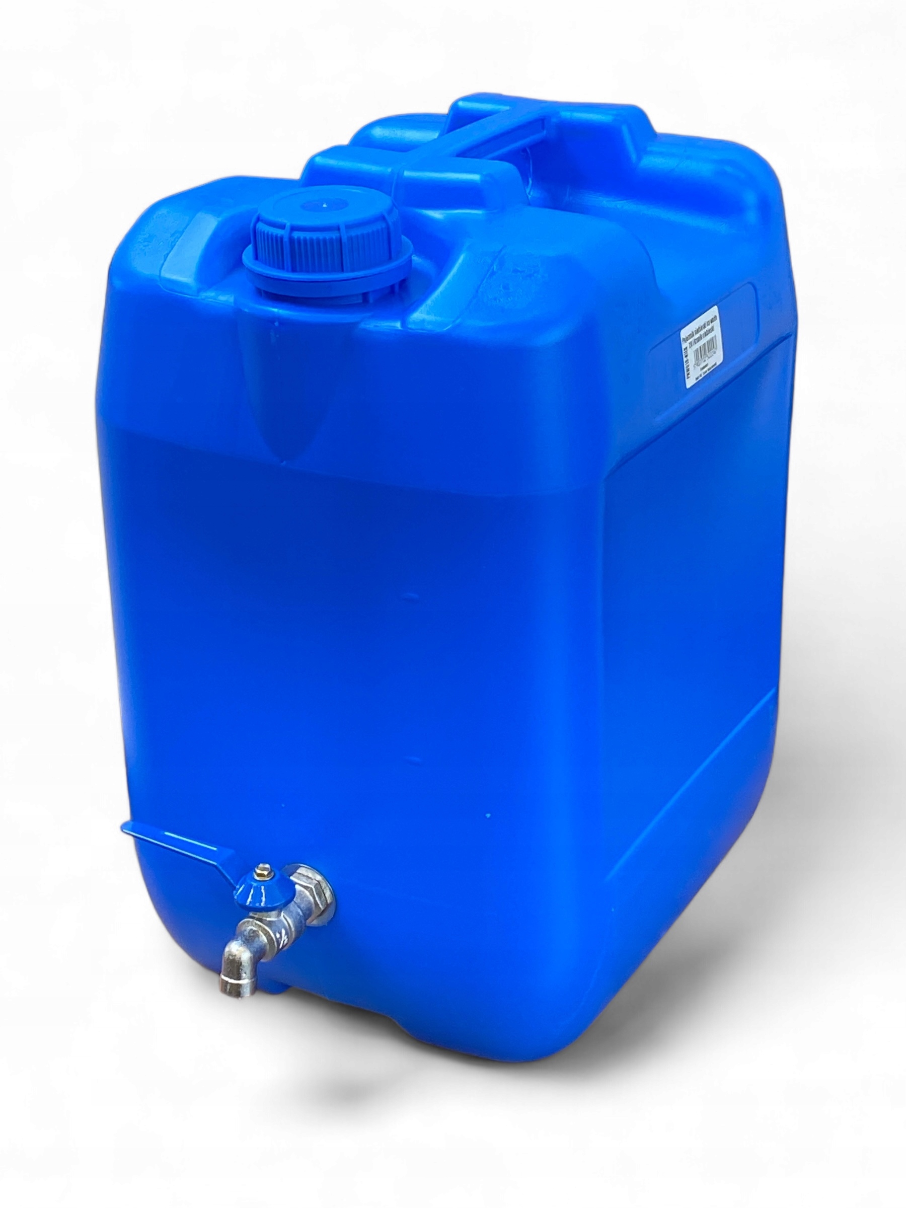 Kanister na wodę niebieski plastikowy z kranikiem 20 L