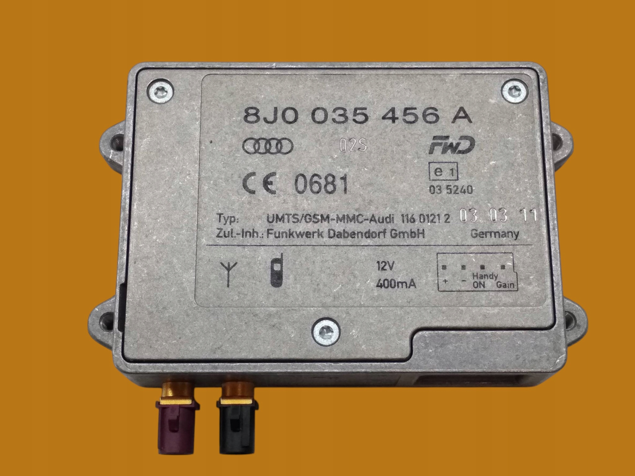 amplifier 8J0035456A Audi A4 IV (2008-2015) B8
