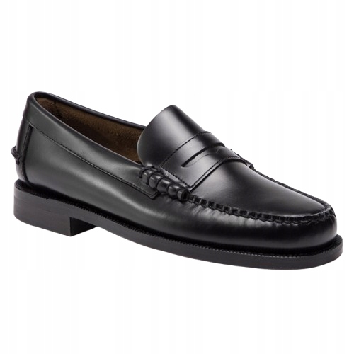 Sebago Pánské Kožené Mokasíny Černé Elegantní 41 Jwe