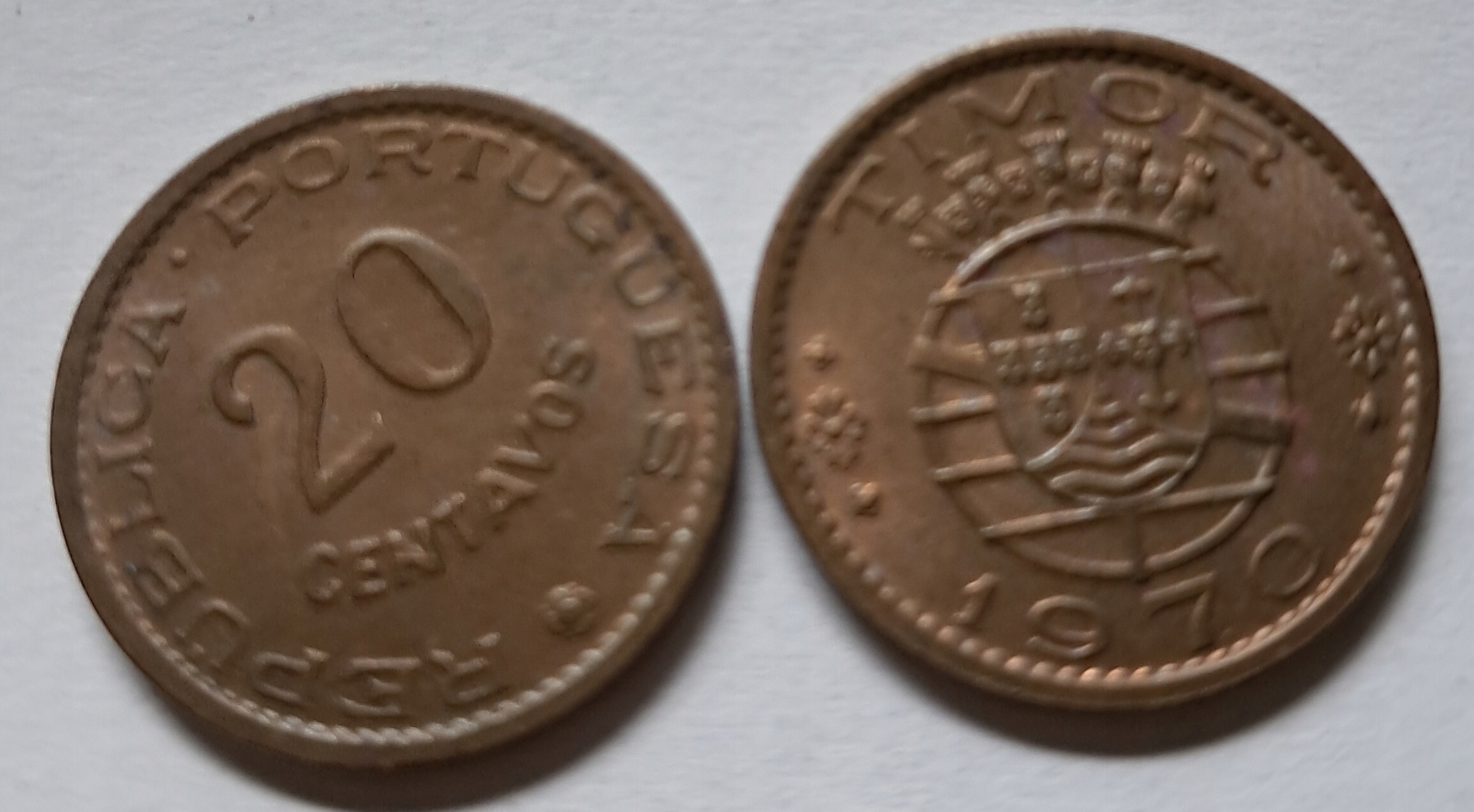 TIMOR 20 centavo 1970