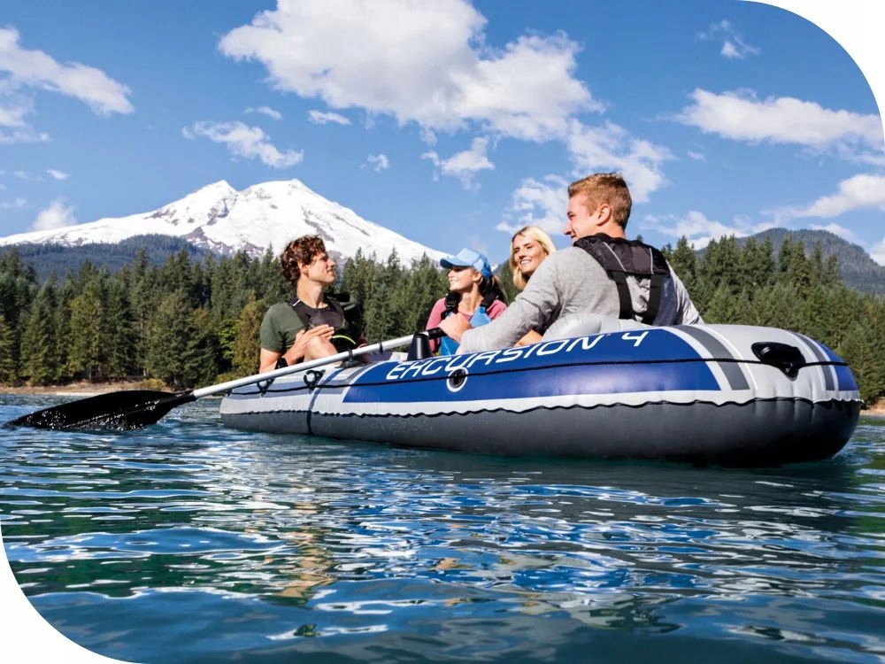 Ponton Intex Excursion 4 osoby POMPKA + WIOSŁA 68324 MODEL 2024 Model 68324