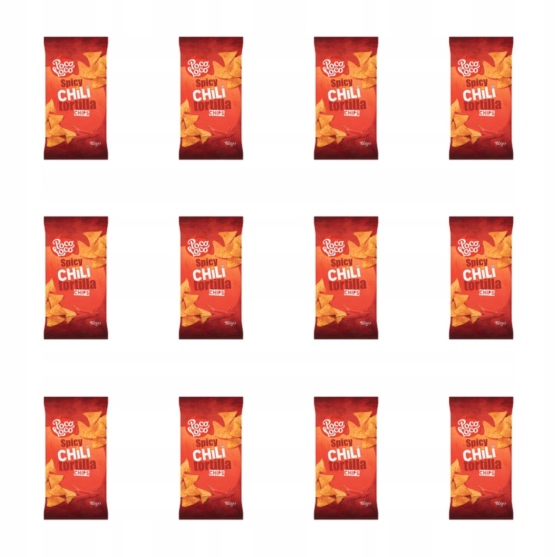 Nachosy Tortilla Chips Spicy Chili Poco Loco 450 g X12
