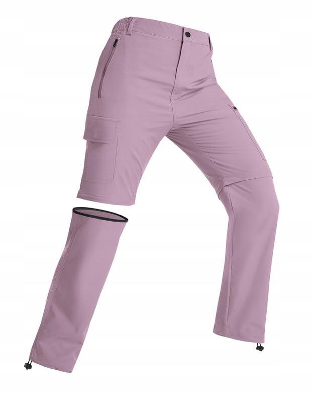 Spodnie Trekkingowe Damskie Outdoor 3w1 Sportowe Odpinana Nogawka Różowe XL