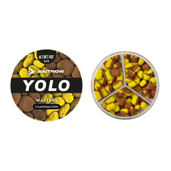 BaitNow Przynęta Wafters Method Feeder 6/8/10mm 24g Yolo Yellow&Bronze
