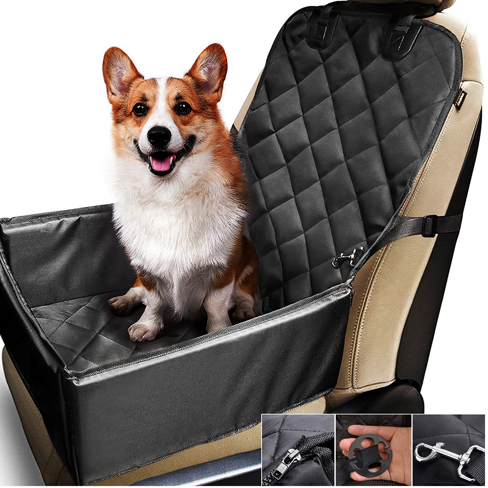 Levně automobilová do auta pro zvířata Polštář na sedadlo spolujezdce Černá