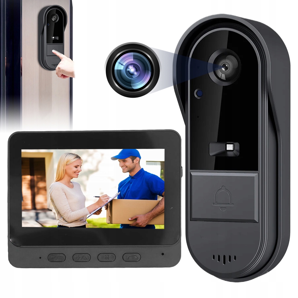 Bezdrátový Videotelefonní Interkom Inteligentního Interkomu IP65