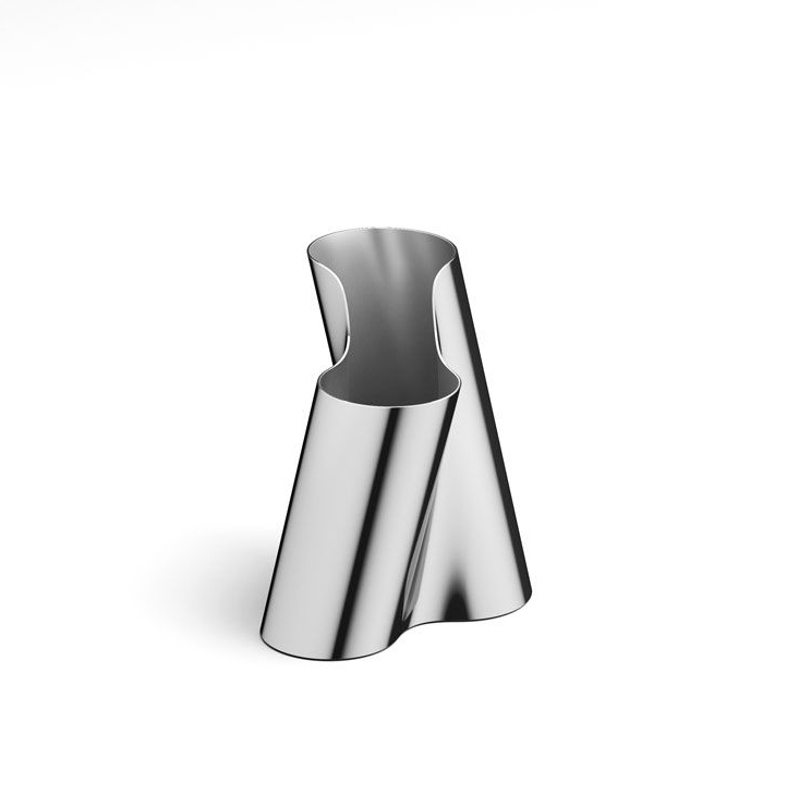 Georg Jensen Lituus Oceľová Váza pre kvety 20 cm strieborný lesk