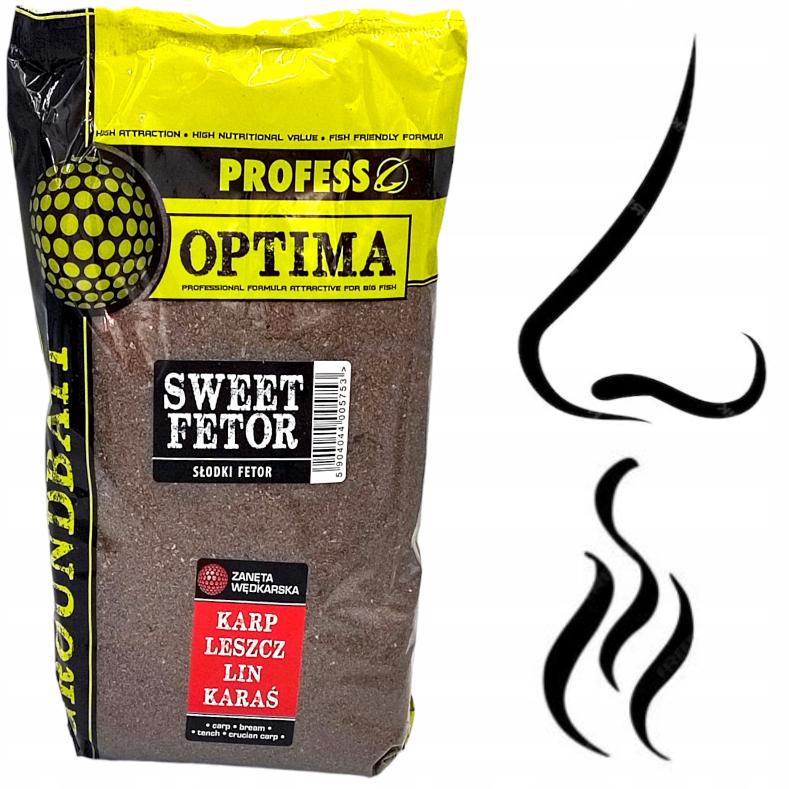 Zanęta wędkarska 1kg Profess Optima Słodki Fetor feeder grunt spławik