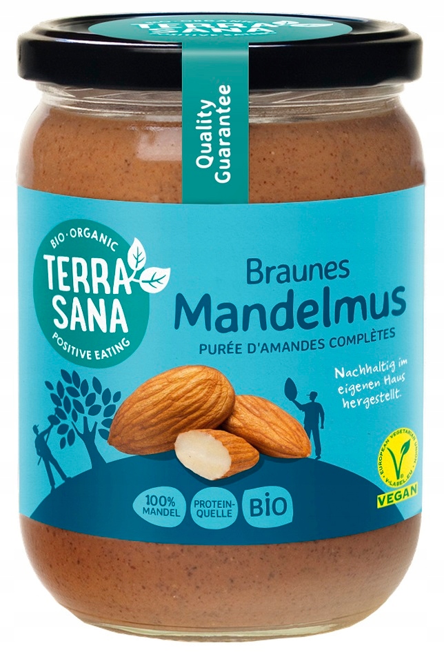 Krém Z Pražených Mandlí 100 % Bio 500 g Terrasana