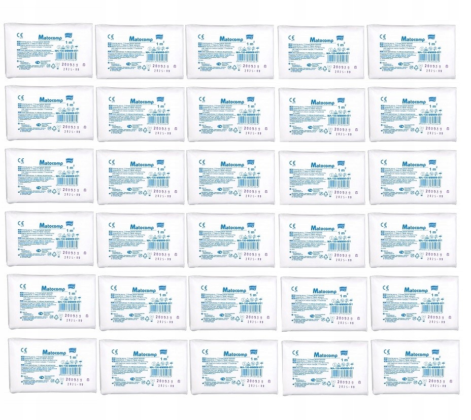 

Gaza opatrunkowa niejałowa Matocomp 1m2 17N 30 szt