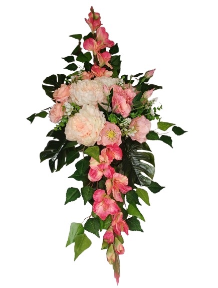 Vázací věnec kytice na hrob náhrobní hřbitov
