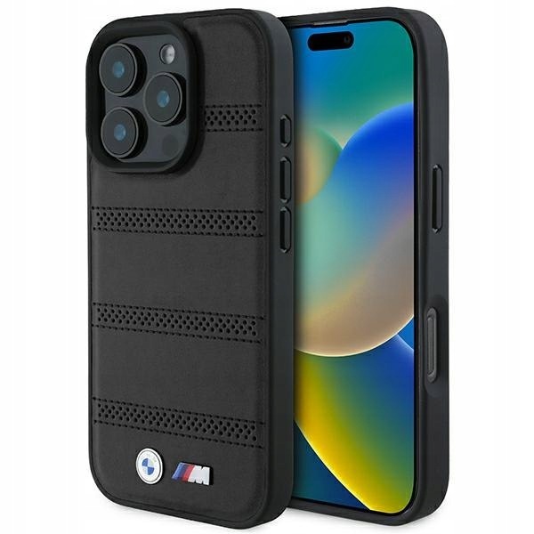 Bmw BMHMP16L23PUSPK iPhone 16 Pro6.3" czarny/black hardcase M Perforat