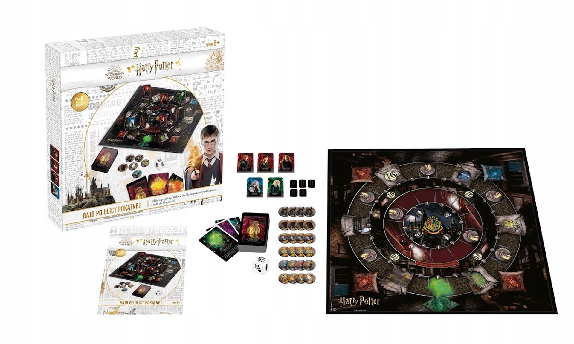 Harry Potter Gra planszowa Dziecięca Rajd po Ulicy Pokątnej Planszówka duża