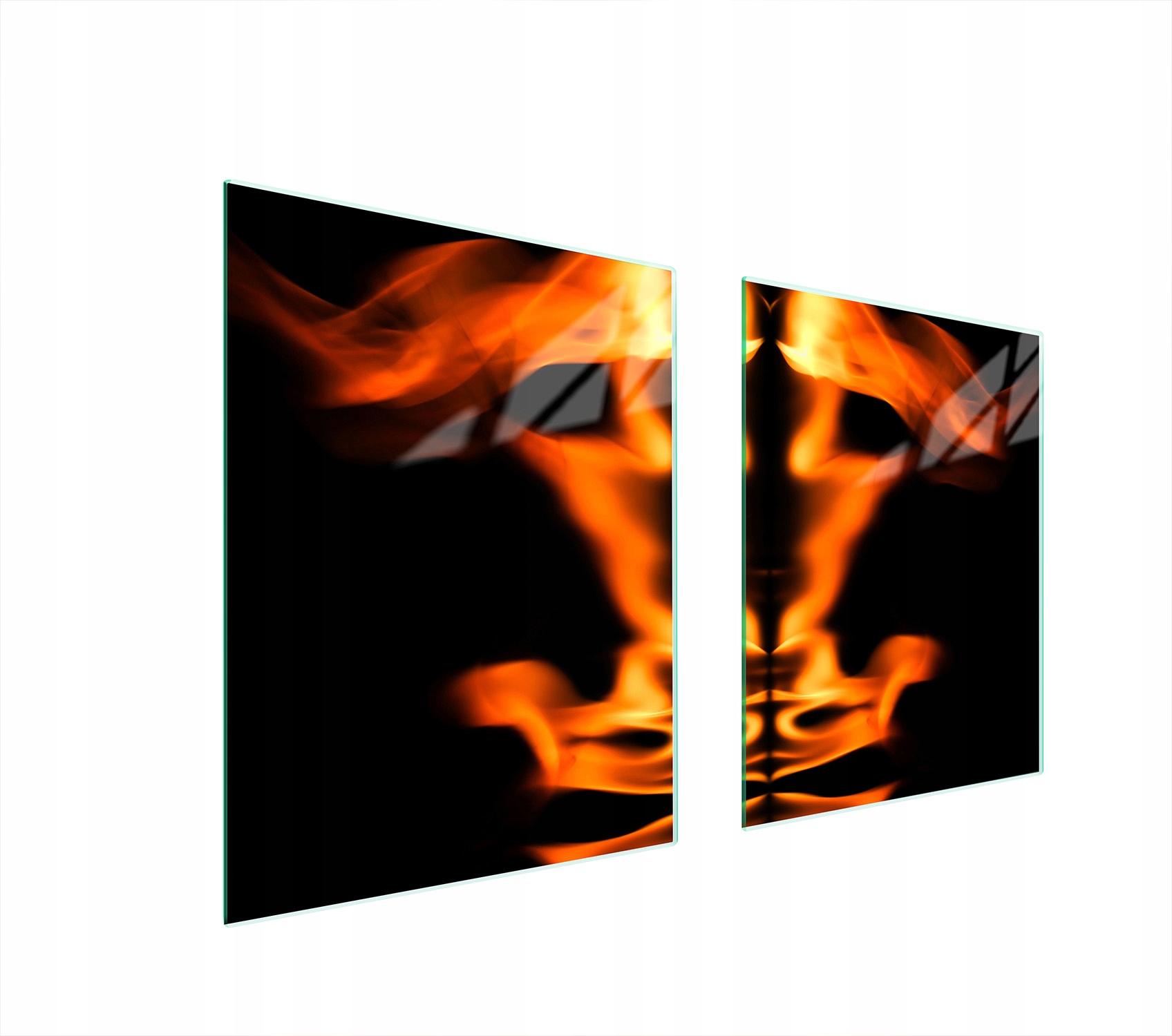 Skleněná Ochranná Deska Na Sporák 85x52 Oheň Tvrzené Sklo