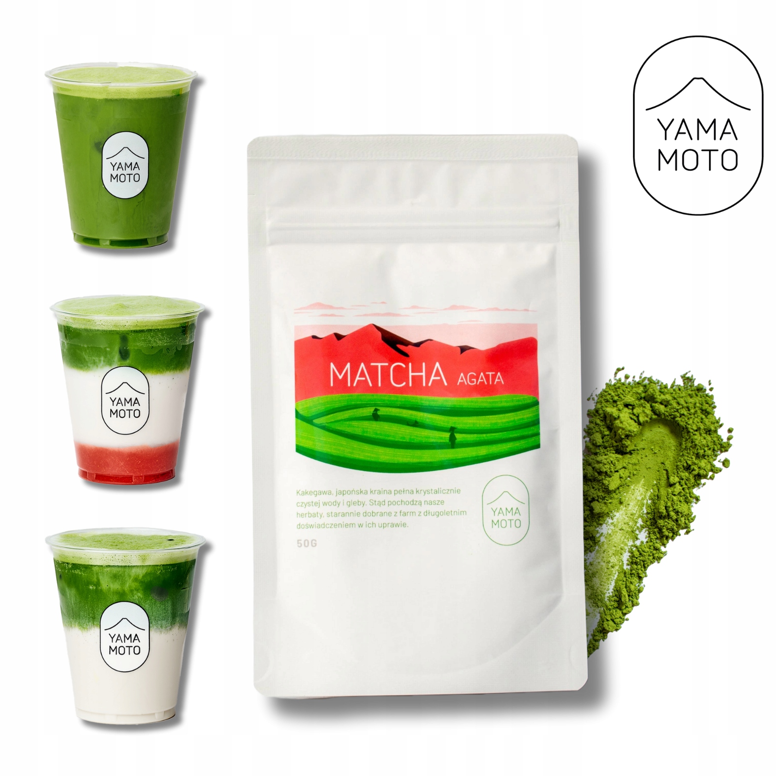 Japońska Yamamoto Matcha 50g Premium ceremonialna Pierwszy zbiór