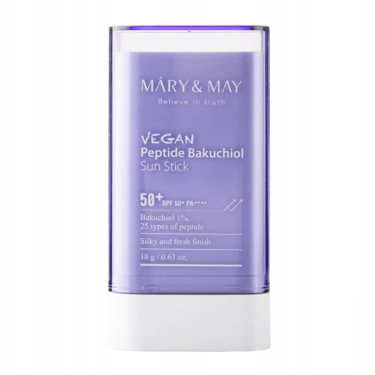 Mary&may Vegan Pepti-bakuch Sunstick SPF50+ 18 G