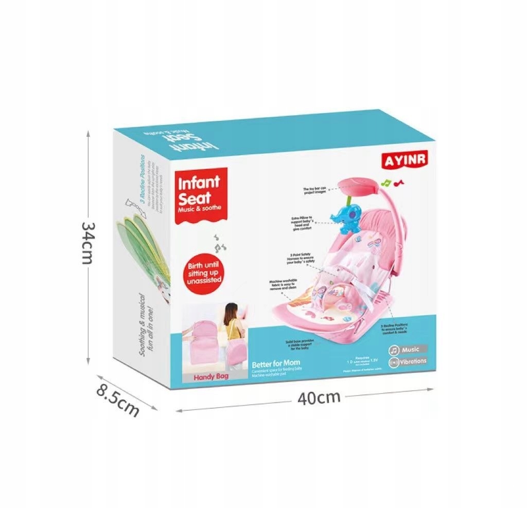 Bujaczek/ leżaczek dla niemowląt - niebieski Kod producenta 5904041134760