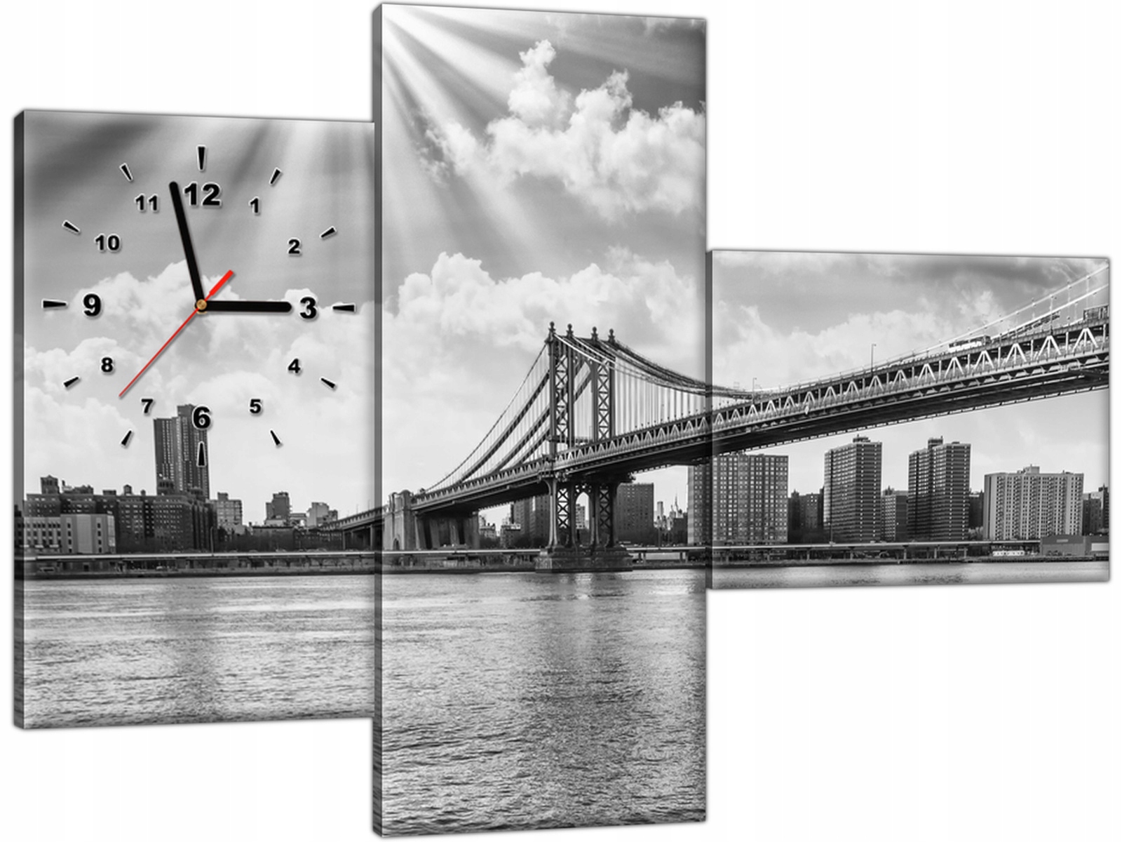 

Obraz z zegarem Miasto Jork 100x70 Zegar Most