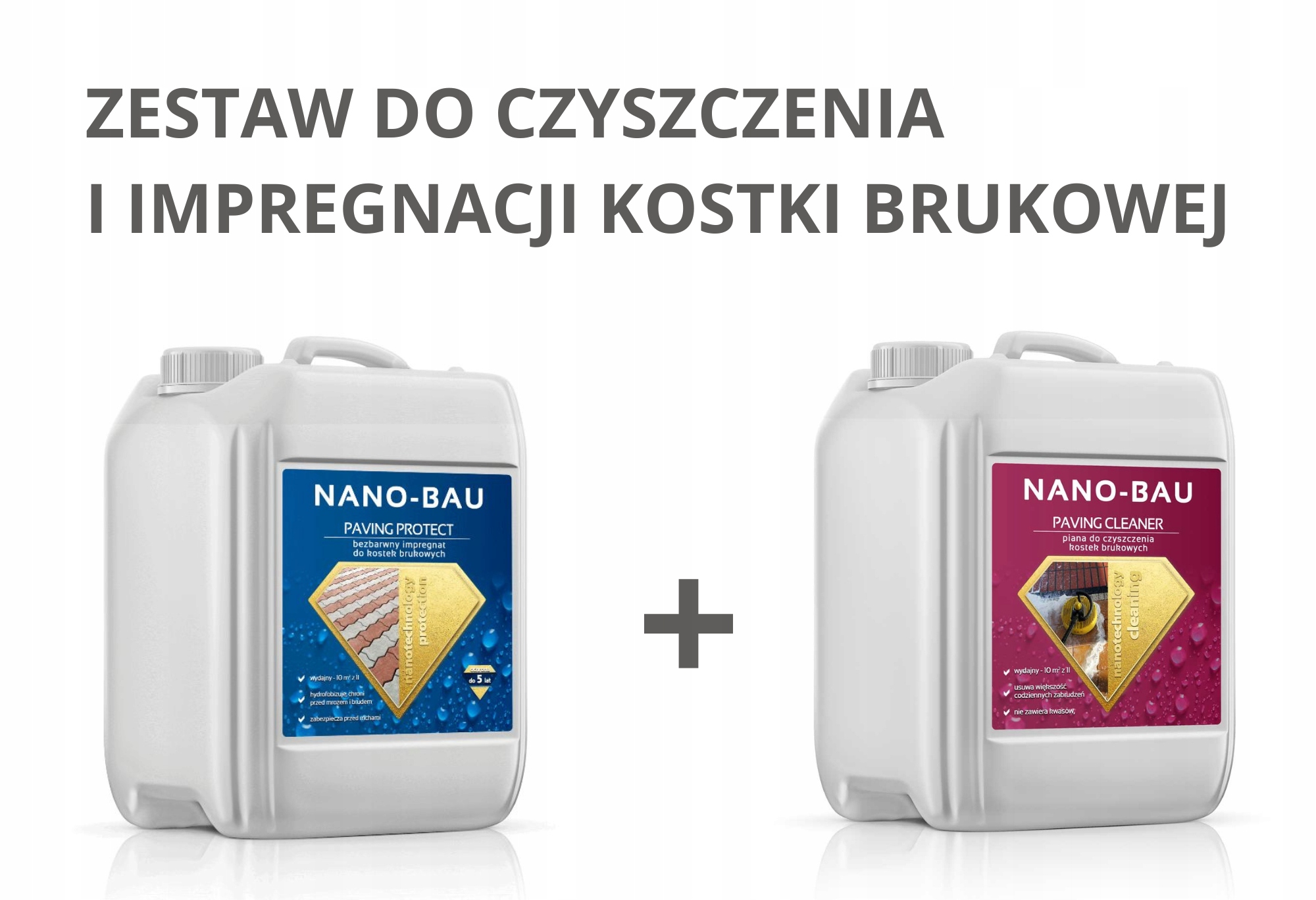 Sada na dlažbu Impregnát čistič 10L 10L Nano-bau