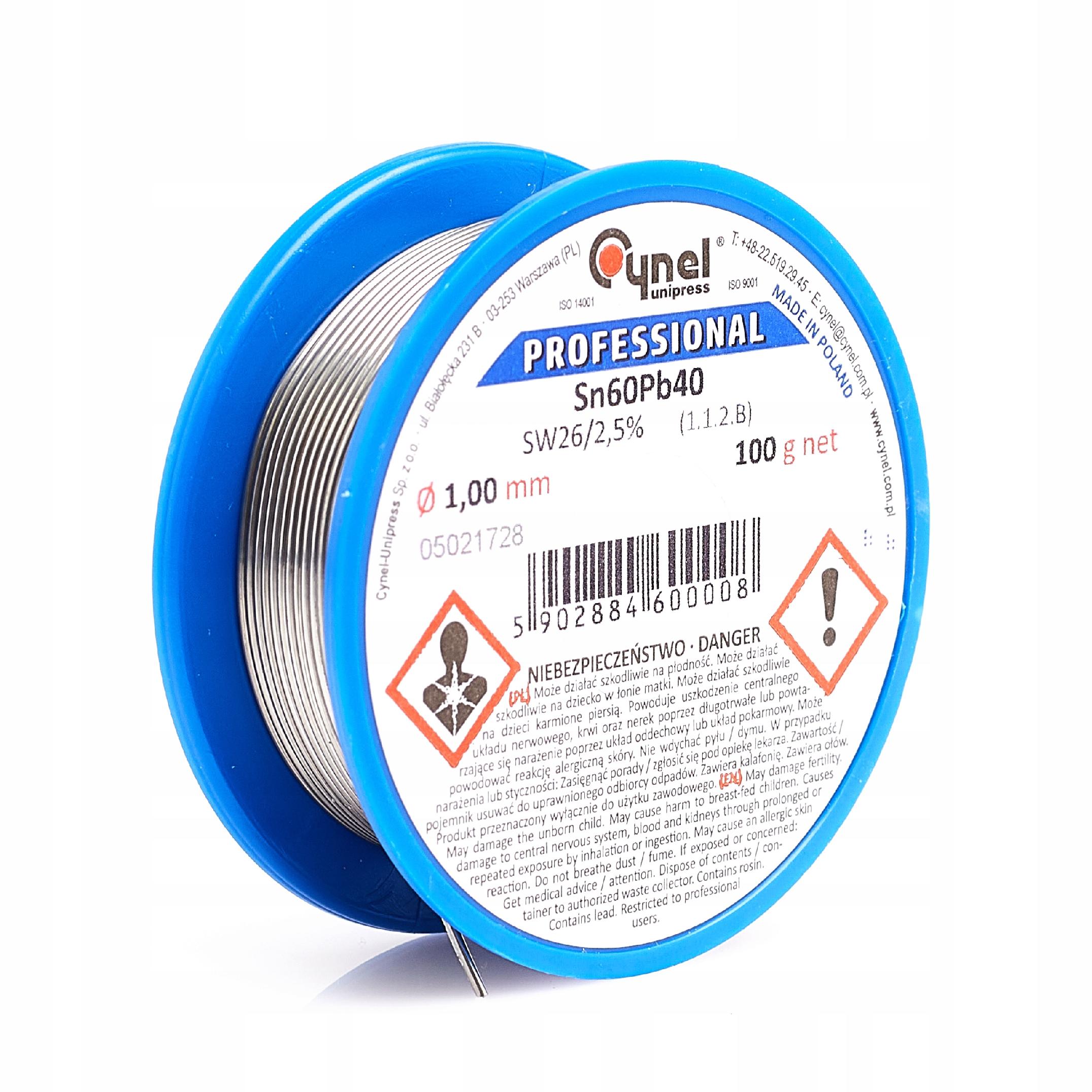 Cyna Cynel Sn60Pb40-SW26 1,00 100g