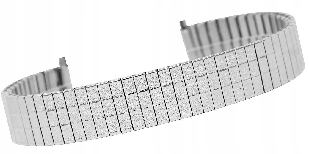 Bransoleta rozciągana Srebrna Hq 12 do 16 mm