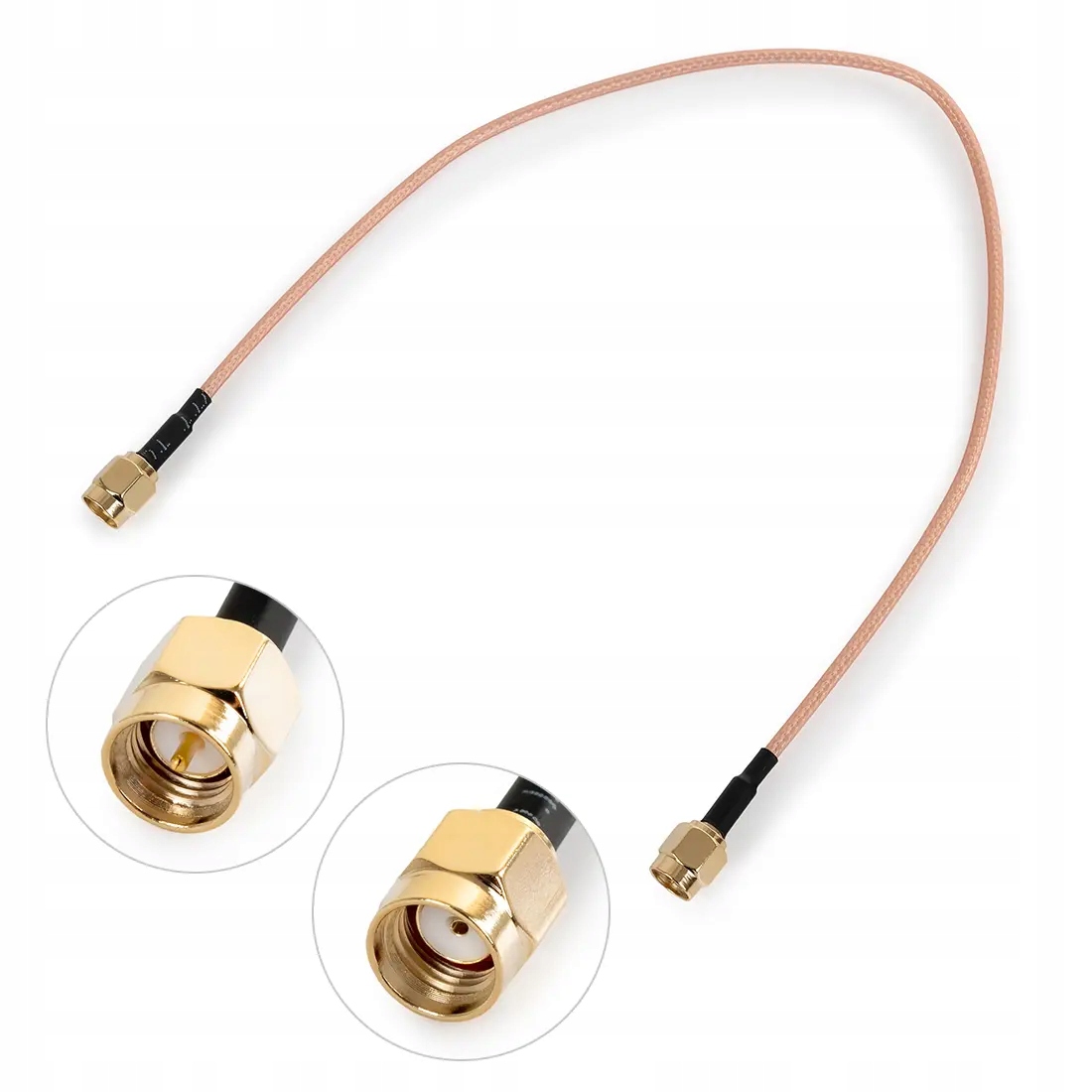 Konektor antenowy wtyk Rp-sma wtyk Sma 30cm