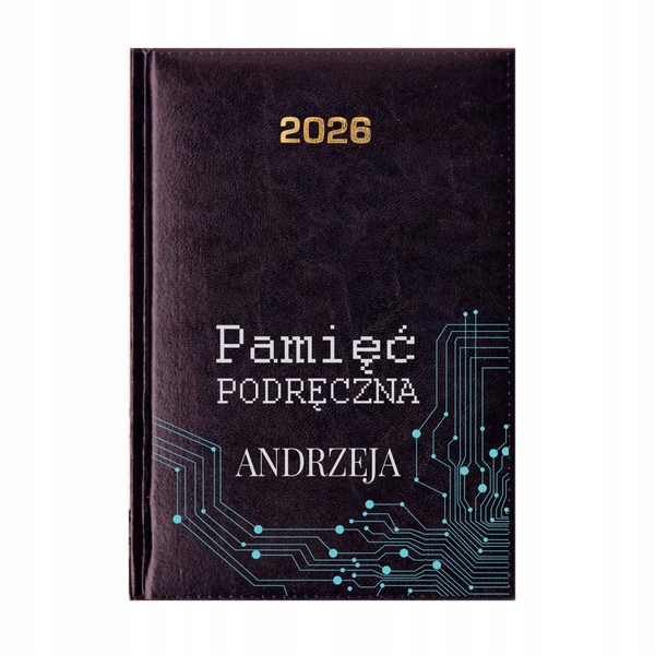 Kalendarz na 2026, A5, z nadrukiem dla informatyka, z imieniem