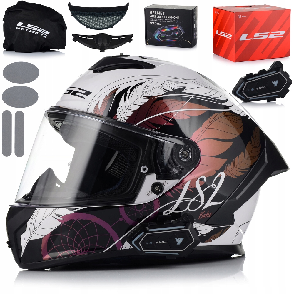 Motocyklová Prilba LS2 FF820 Rapid III Systém Pinlock Ecer 22.06 Interkom
