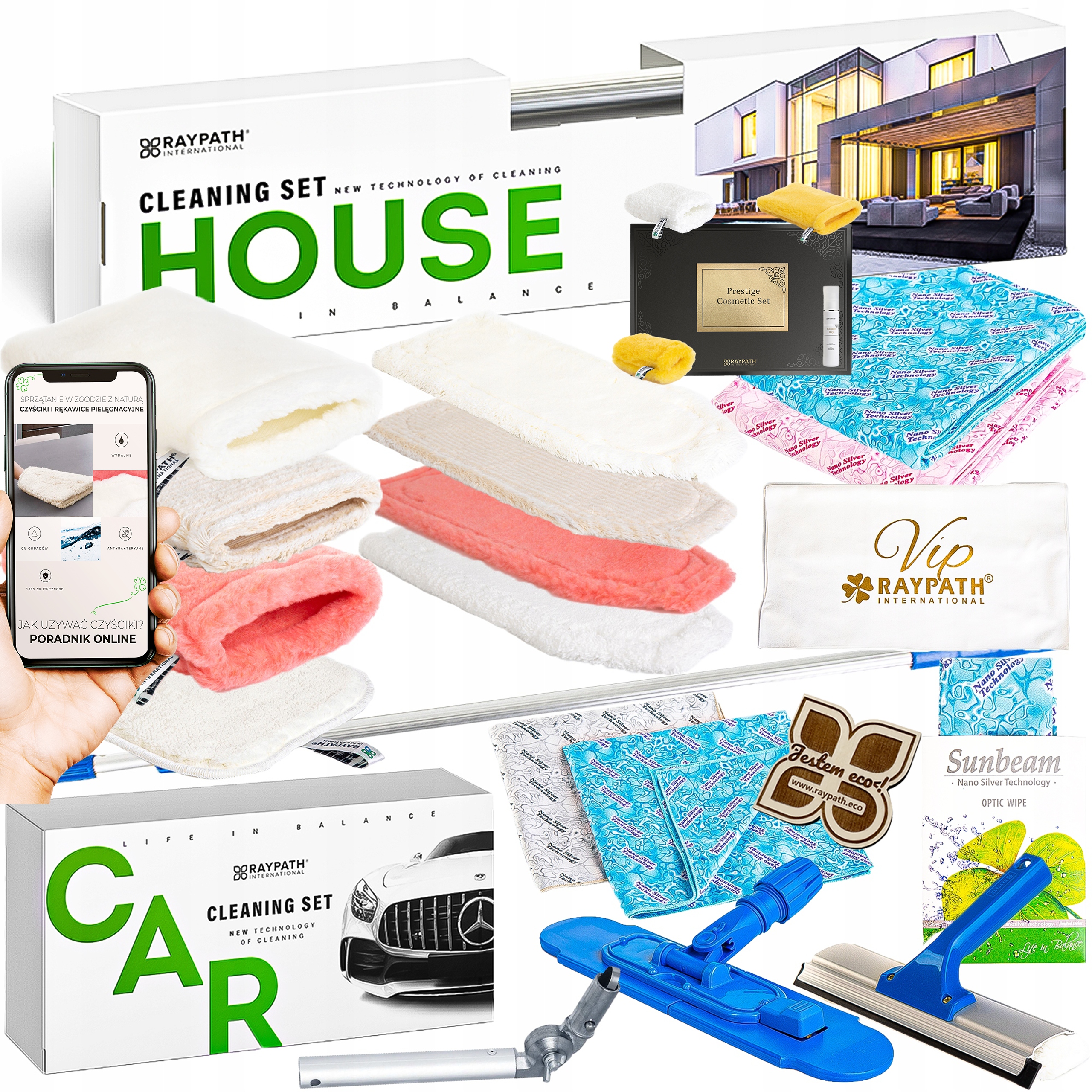 Sada pro úklid domácnosti Raypath House Cleaning Set Vip+ 613