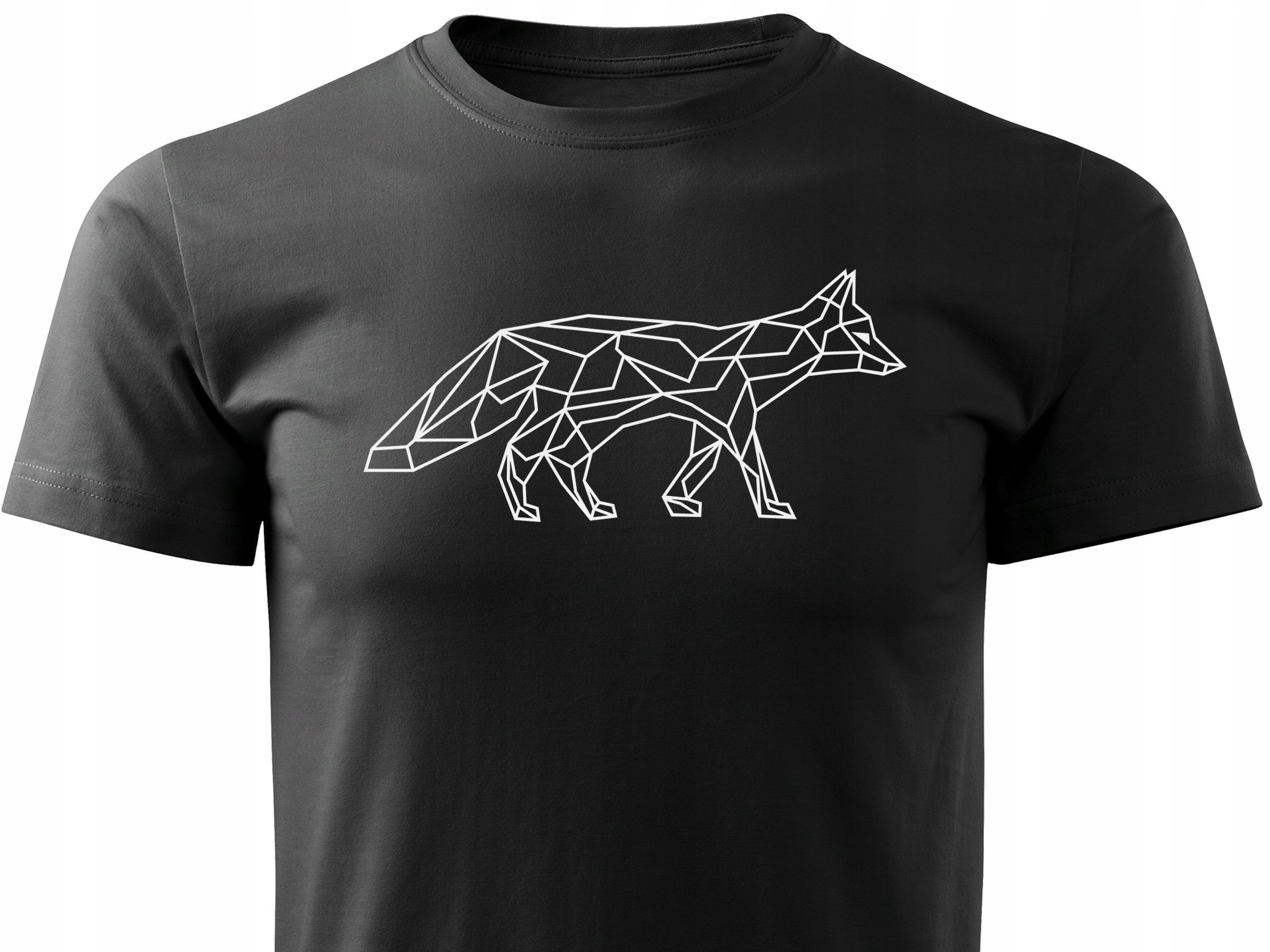 

Koszulka myśliwska T-shirt z nadrukiem dużego Lisa